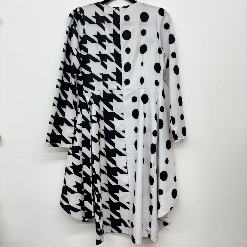 Dream Land Polka Fir & Striped Long Cardigan - Picture 3 of 3
